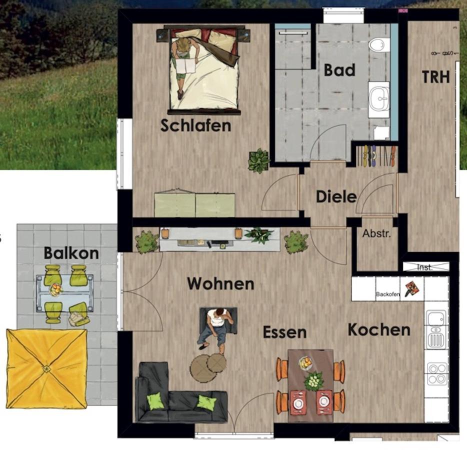 Apartamento Rehkitz Baiersbronn Exterior foto